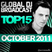 Global DJ Broadcast Top 15 October 2011