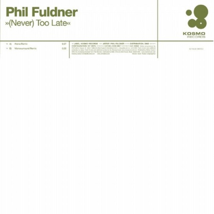 FULDNER, Phil - (Never) Too Late