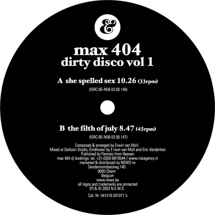 MAX 404 - Dirty Disco Vol 1