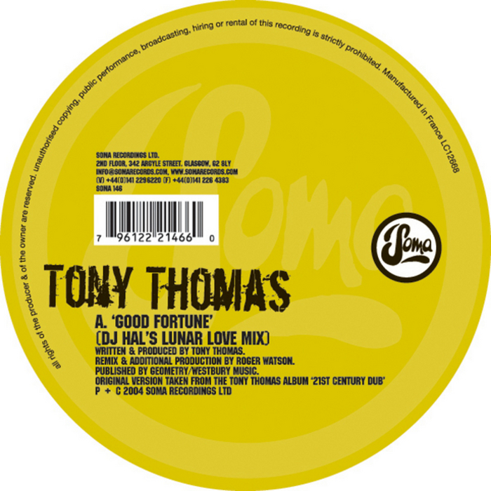 Tony Thomas. Tony Thomas 1965г.