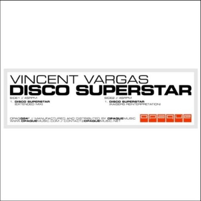 VARGAS, Vincent - Disco Supestar