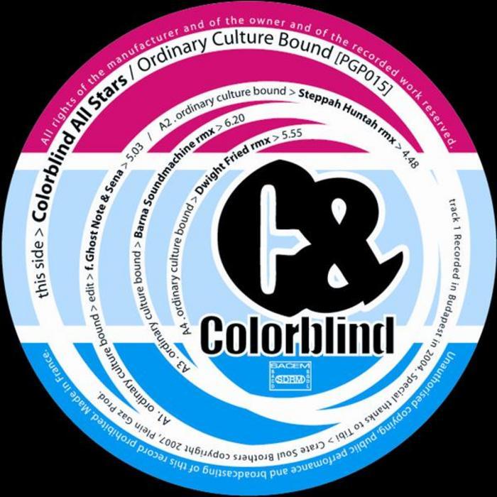 COLORBLIND ALL STARS - Ordinary Culture Bound EP
