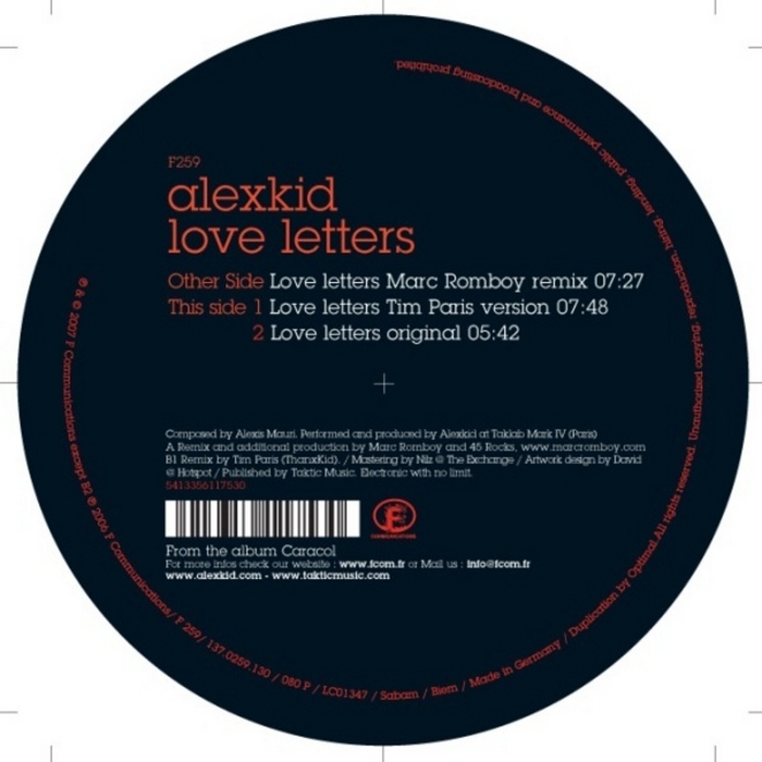 ALEXKID - Love Letters