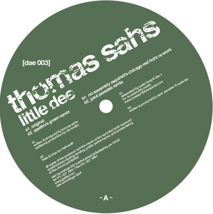 SAHS, Thomas - Little Dee