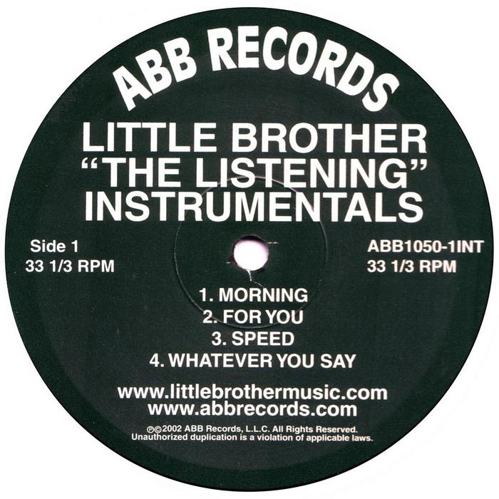 LITTLE BROTHER - The Listening Instrumentals