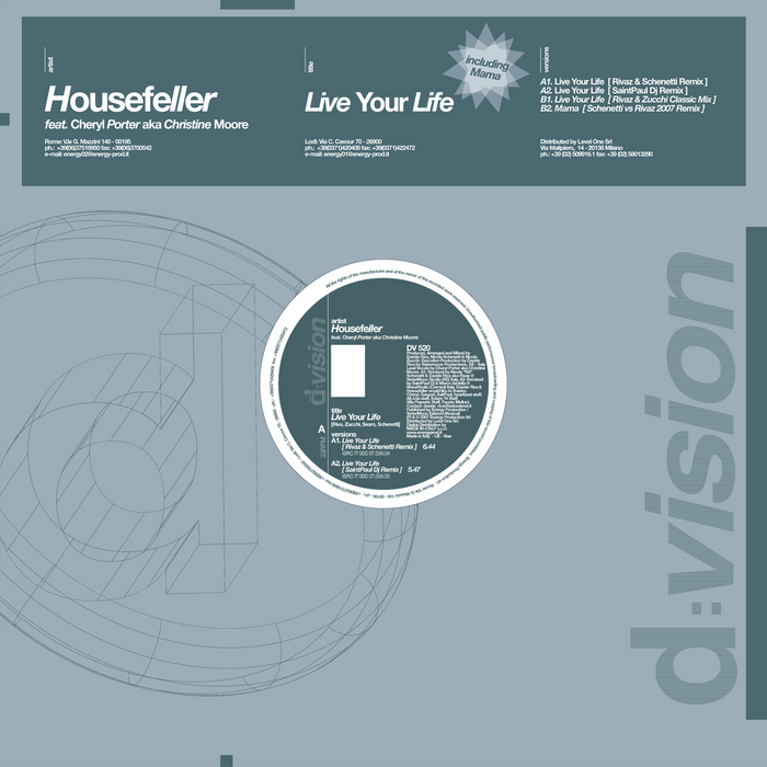 HOUSEFELLER feat CHERYL PORTER aka C MOORE - Live Your Life