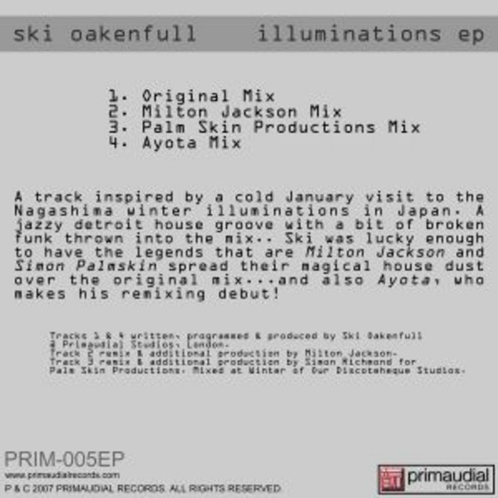 SKI OAKENFULL - Illuminations EP