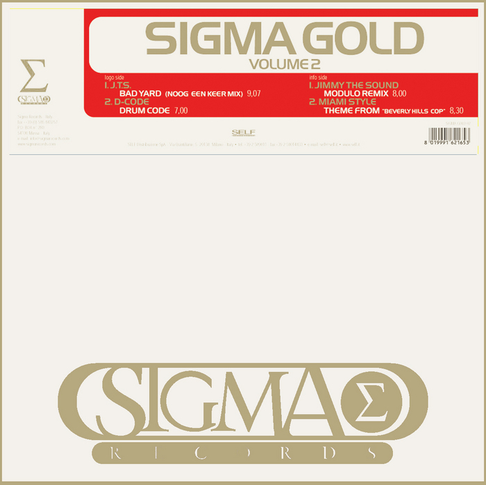 JTS/D CODE/JIMMY THE SOUND/MIAMI STYLE - Sigma Gold Vol 2