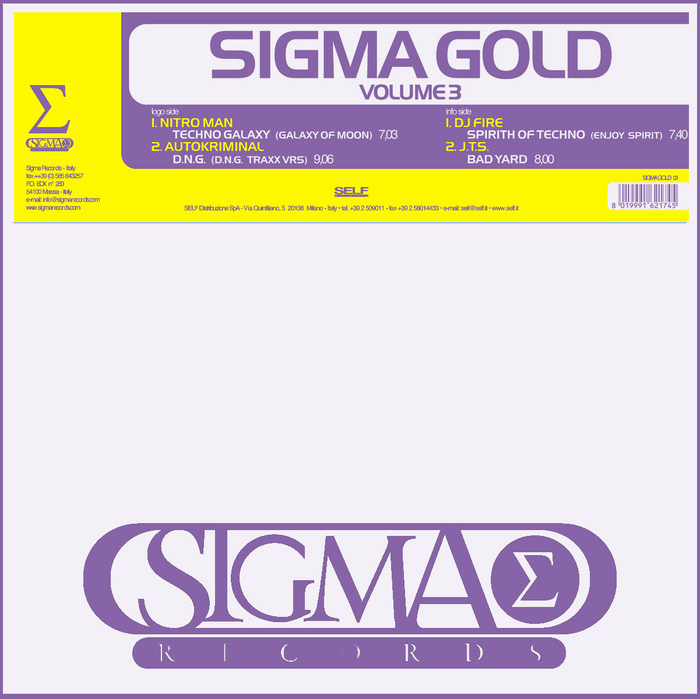 NITRO MAN/AUTOKRIMINAL/DJ FIRE/JTS - Sigma Gold Vol 3