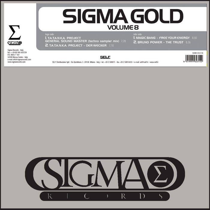 TATANKA PROJECT/MAGIC BANG/BRUNO POWER - Sigma Gold Vol 8