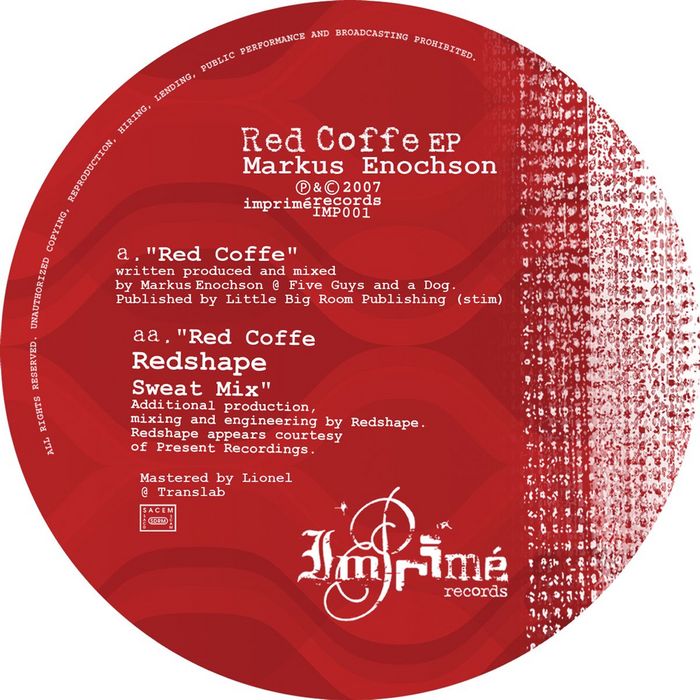 ENOCHSON, Markus - Red Coffe EP