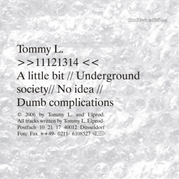 TOMMY L - 11121314