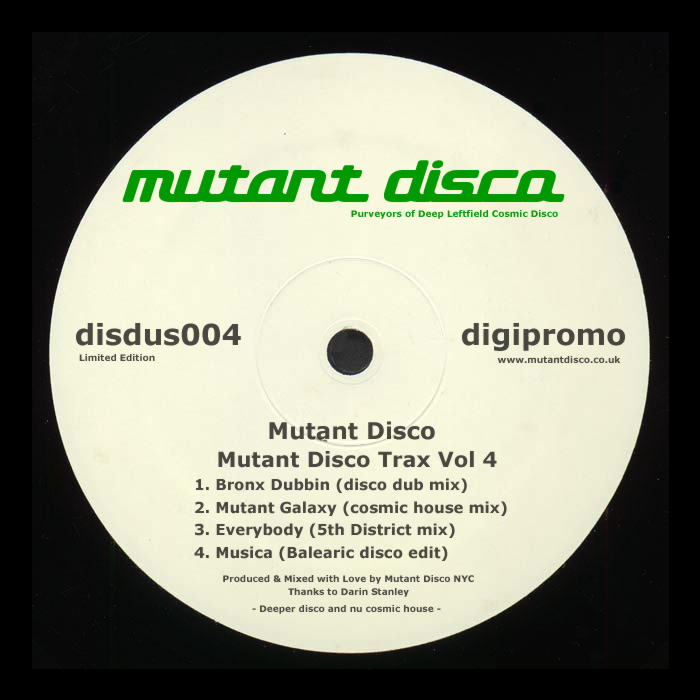 MUTANT DISCO - Mutant Disco Trax Vol 4