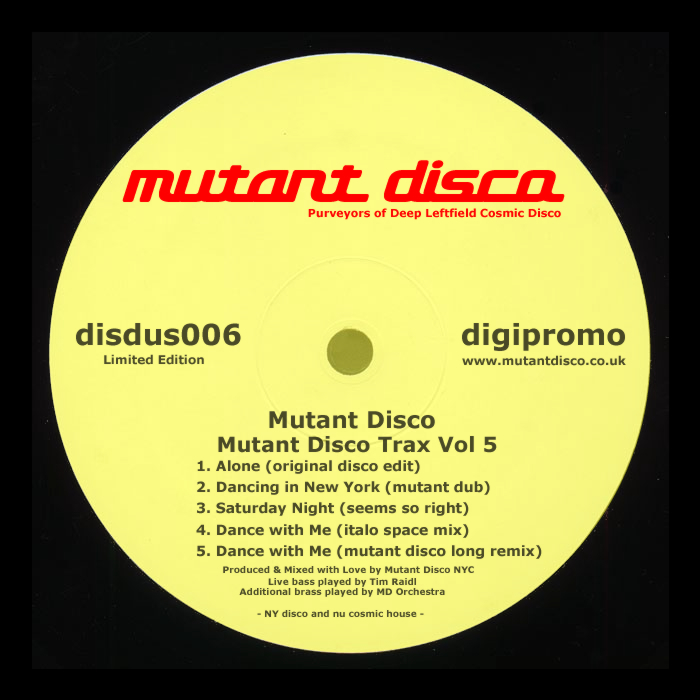 MUTANT DISCO - Mutant Disco Trax Vol 5