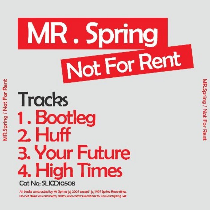 MR SPRING - Not For Rent EP