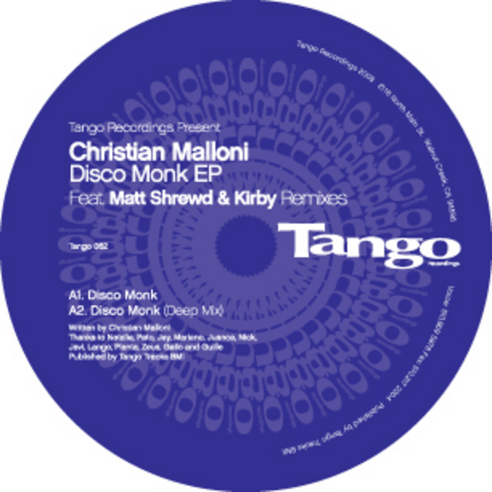 MALLONI, Christian - Disco Monk EP