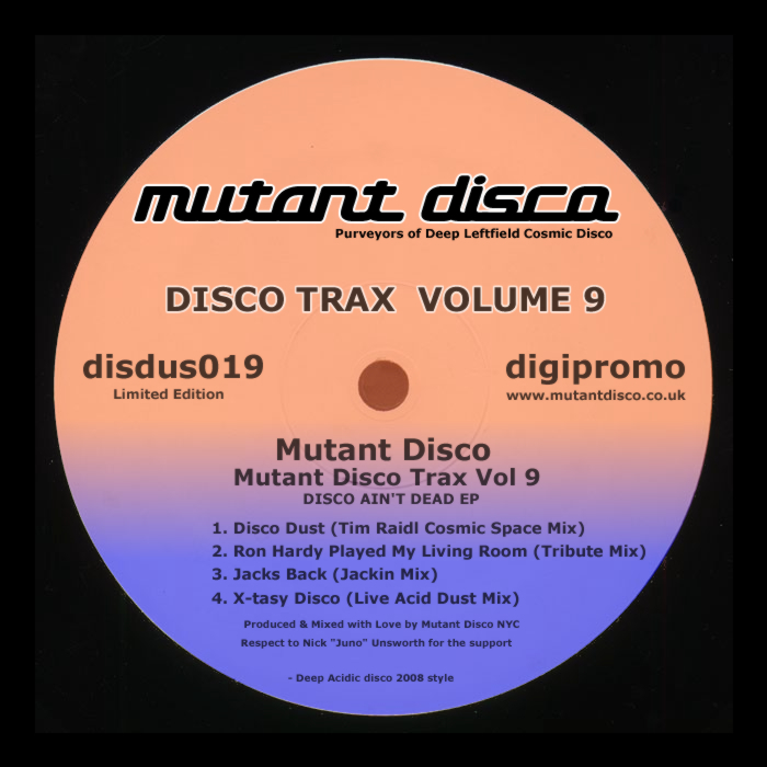 MUTANT DISCO - Mutant Disco Trax Vol 9