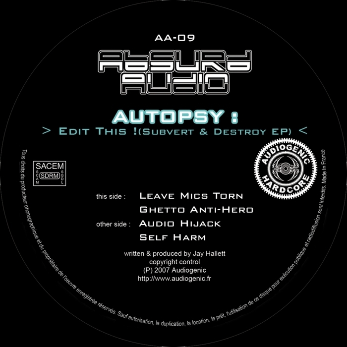 AUTOPSY - Subvert & Destroy EP