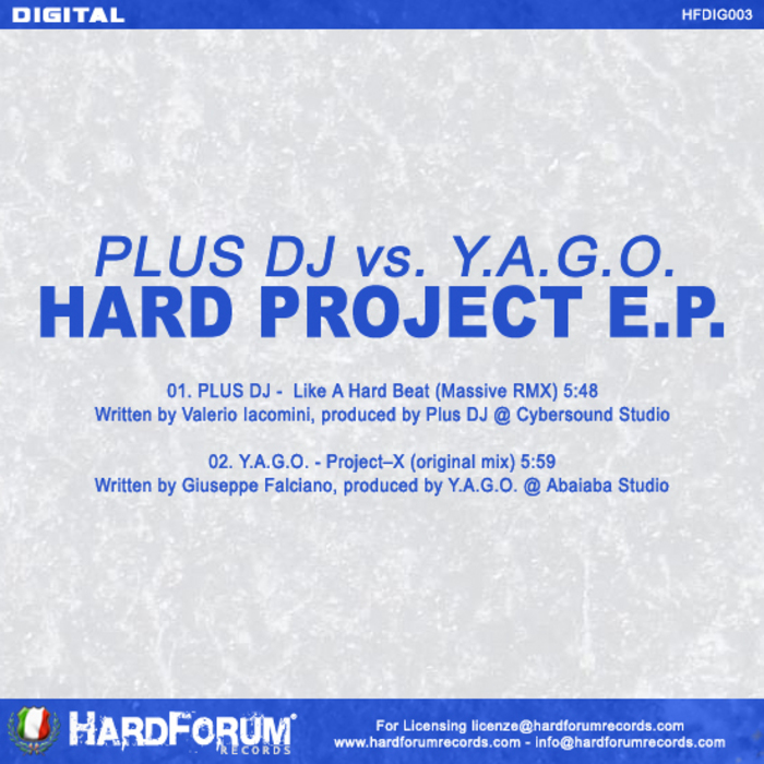 PLUS DJ/YAGO - Hard Project EP
