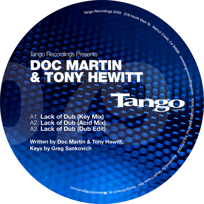 DOC MARTIN/TONY HEWITT - Lack Of Dub