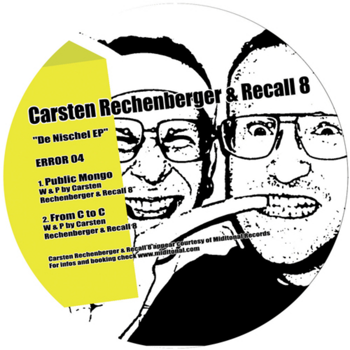 RECHENBERGER, Carsten/RECALL8/QUEAVER/VERSIS - De Nischel EP