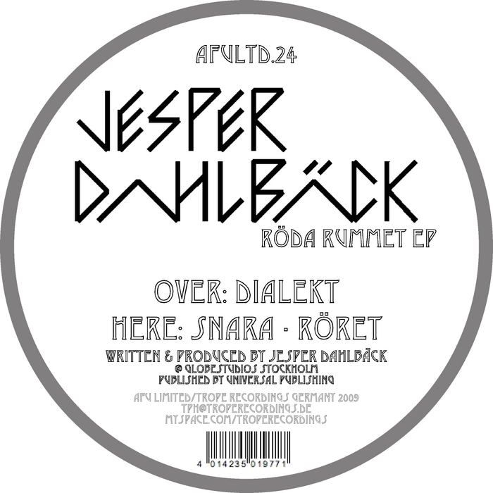 DAHLBACK, Jesper - Roda Rummet EP