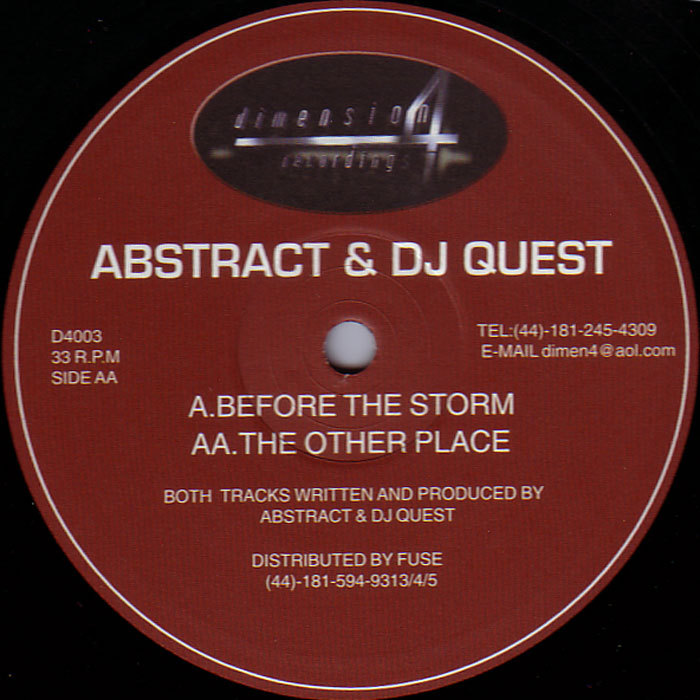 ABSTRACT/DJ QUEST - Before The Storm