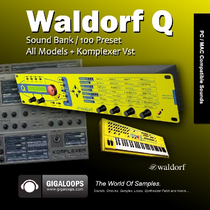 Gigaloops Waldorf Q & Komplexer Vst Sound Bank (Sample Pack) at Juno