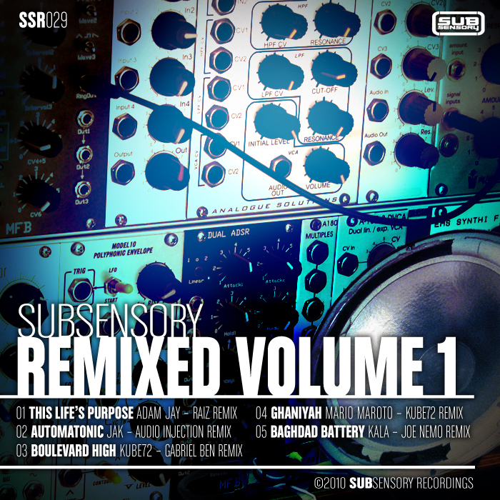 JAY, Adam/JAK/KUBE 72/MARIO MAROTO/KALA - SubSensory (remixed Volume 1)