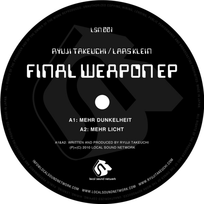 TAKEUCHI, Ryuji/LARS KLEIN - Final Weapon EP