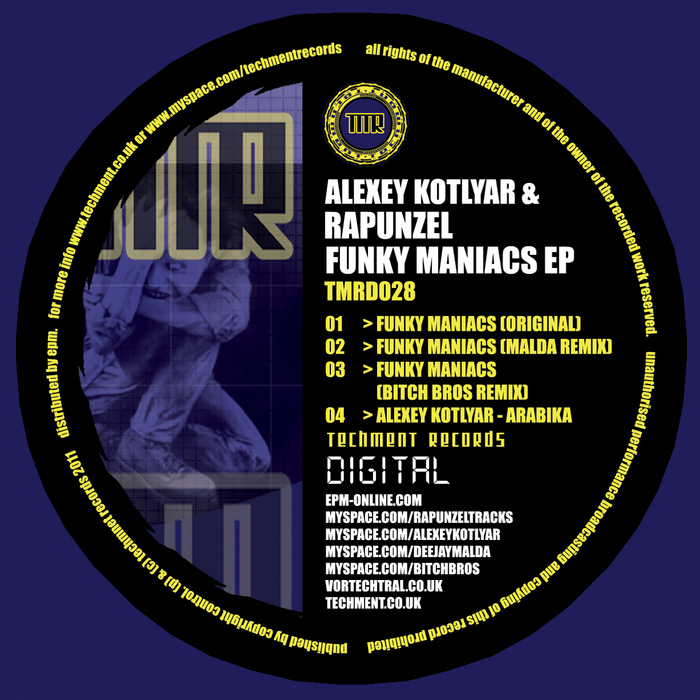 KOTLYAR, Alexey/RAPUNZEL - Funky Maniacs EP