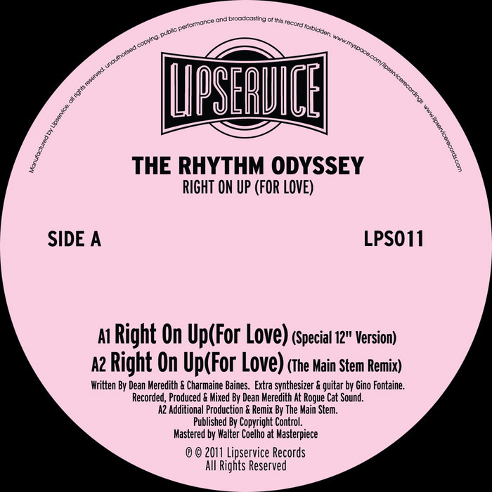 RHYTHM ODYSSEY, The - Right On Up (For Love)