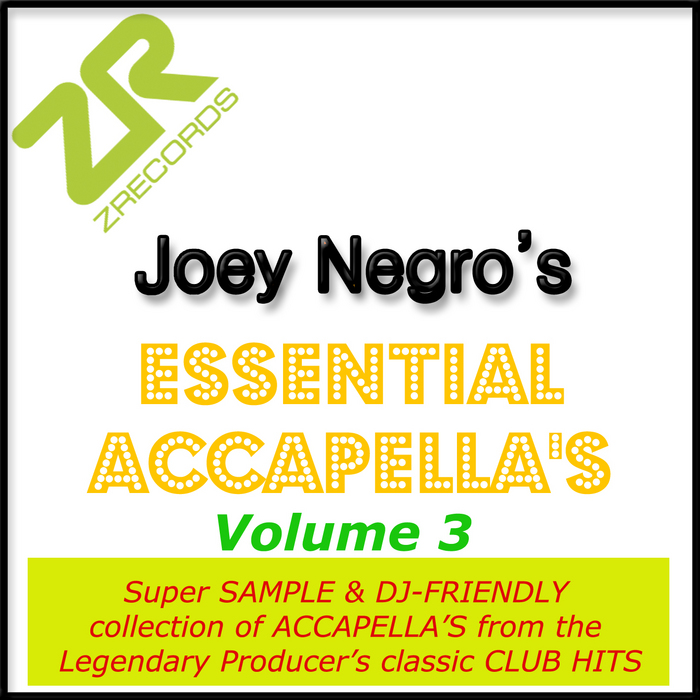 VARIOUS - Joey Negro's Essential Accappella's Volume 3