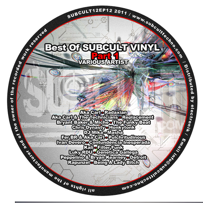 VARIOUS - Best Of Sub Cult Vinyl Part 1