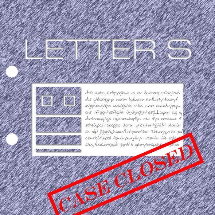 ANGY KORE/SKOBER - Letter S Case Closed