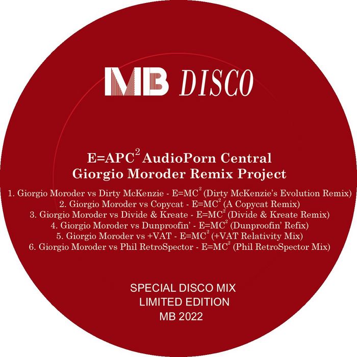 MORODER, Giorgio - E=APC2 AudioPorn Central Giorgio Moroder Remix Project