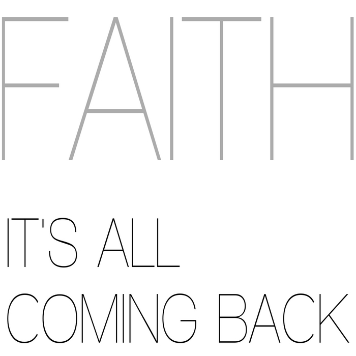 FAITH - It's All Coming Back