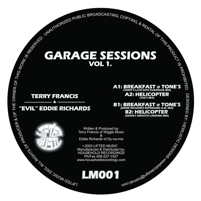 FRANCIS, Terry/EVIL EDDIE RICHARDS - Garage Sessions Vol 1