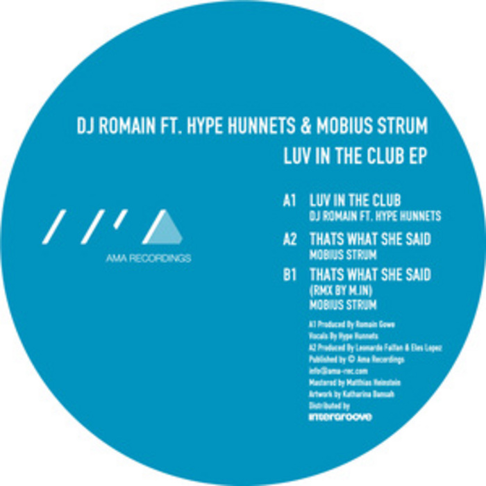 DJ ROMAIN feat HYPE HUNNETS/MOBIUS STRUM - Luv In The Club EP