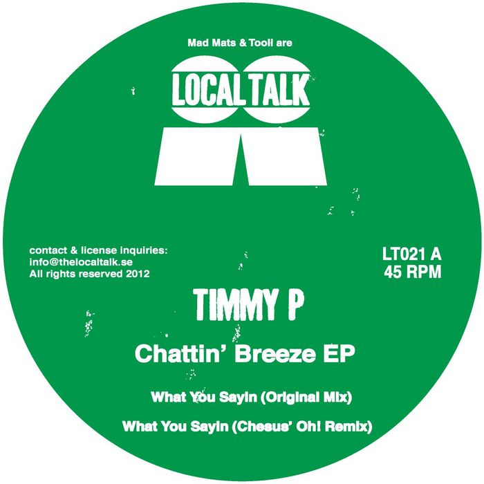TIMMY P - Chattin' Breeze EP