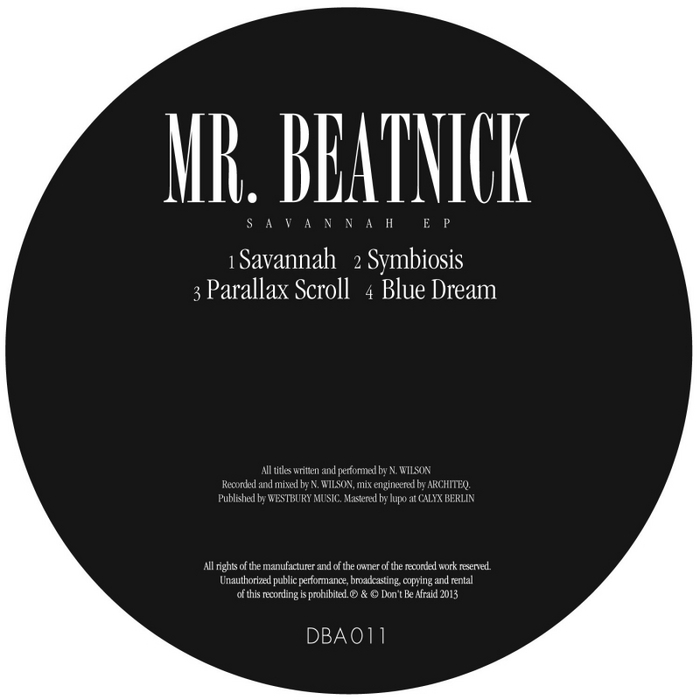MR BEATNICK - Savannah EP