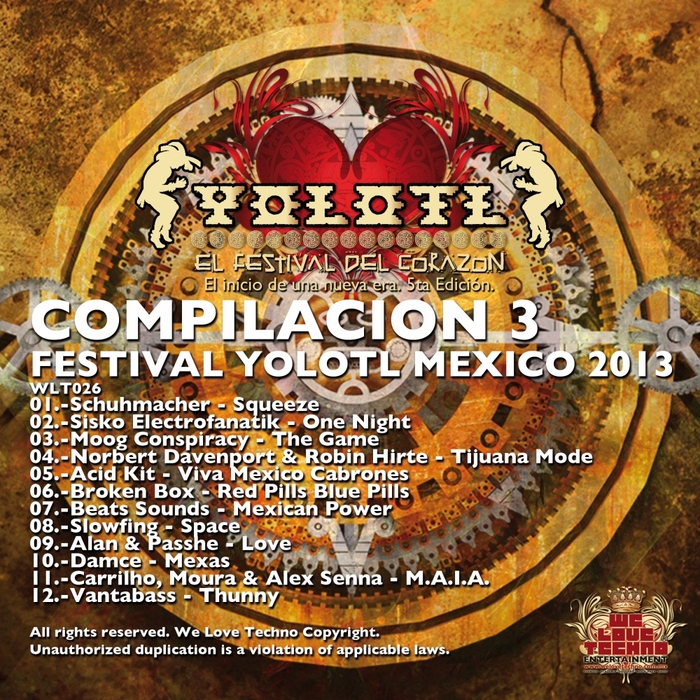 VARIOUS - Compilacion 3 (Festival Yolotl Mexico 2013)