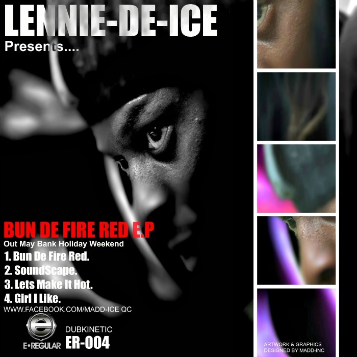 LENNIE DE ICE - Bun De Fire Red (Dubkinetic) EP