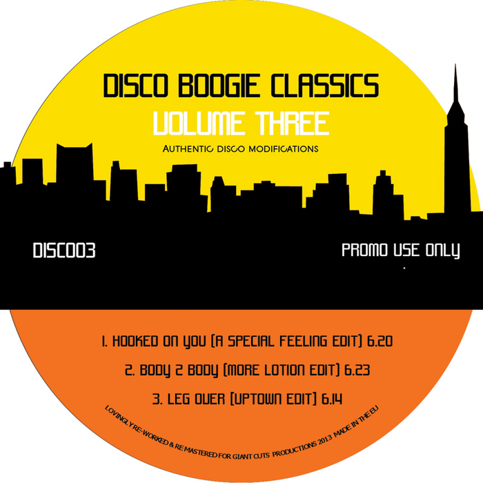 DISCO BOOGIE CLASSICS - Disco Boogie Classics Volume 3