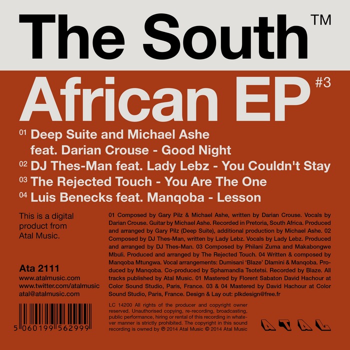 The South African EP #3 by Deep Suite/Michael Ashe/DJ Thes Man/The Rejected  Touch/Luis Benecks on MP3, WAV, FLAC, AIFF & ALAC at Juno Download