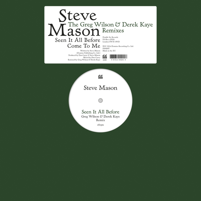 MASON, Steve - Seen It All Before/Come To Me - The Greg Wilson & Derek Kaye Remixes