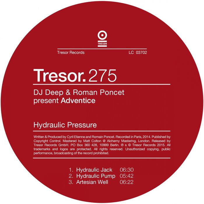 DJ DEEP/ROMAN PONCET/ADVENTICE - Hydraulic Pressure