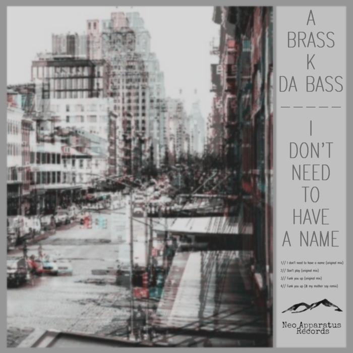 A BRASS K DA BASS - I Don't Need To Have A Name
