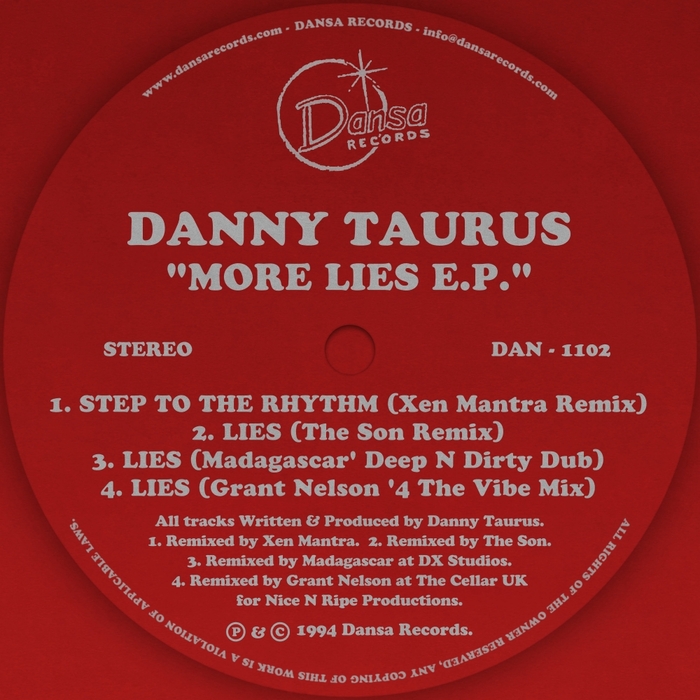DANNY TAURUS - More Lies EP