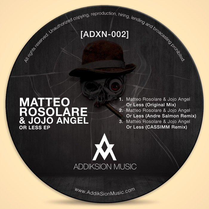 MATTEO ROSOLARE/JOJO ANGEL - Or Less EP